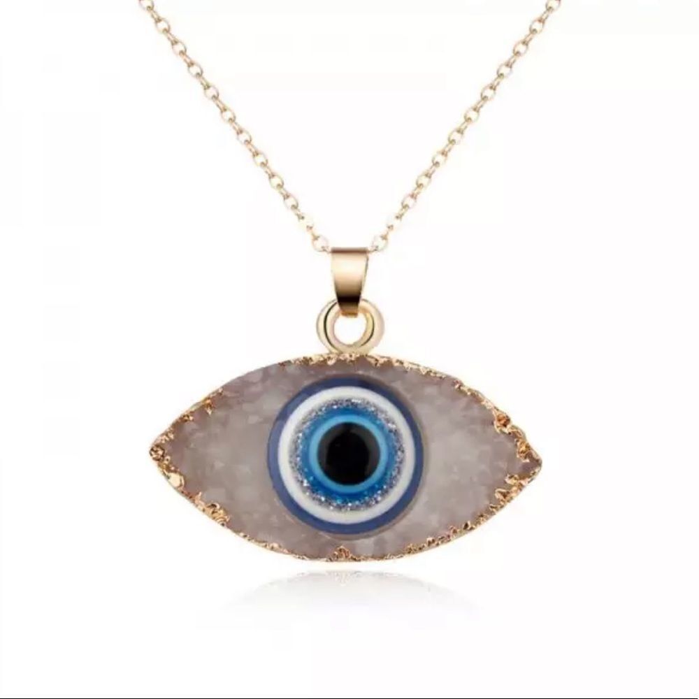 NEW Gold Plated Chain with Turkish Evil Eye Pendant 🧿